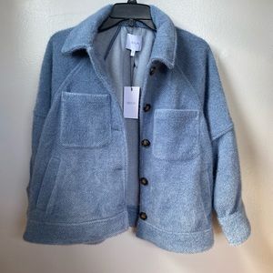 Anthropologie Greylin Soft Blue Cozy Jacket